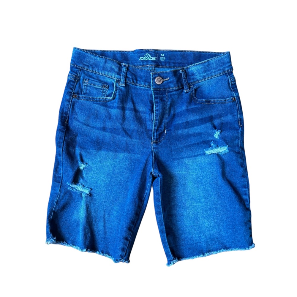 Jordache Girls Vibrant‎ Blue Jean Shorts